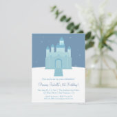 Winter Ice Frozen Palace Princess Geburtstagsparty Einladung (Stehend Vorderseite)