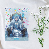 Winter Ice Queen Kids Birthday Einladung