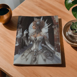 Winter Ice Queen Steampunk Viktorianisch Industria Seidenpapier