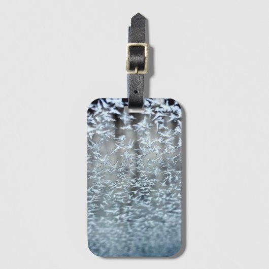 Winter Icicles Gepäckanhänger (Vorderseite Vertikal)