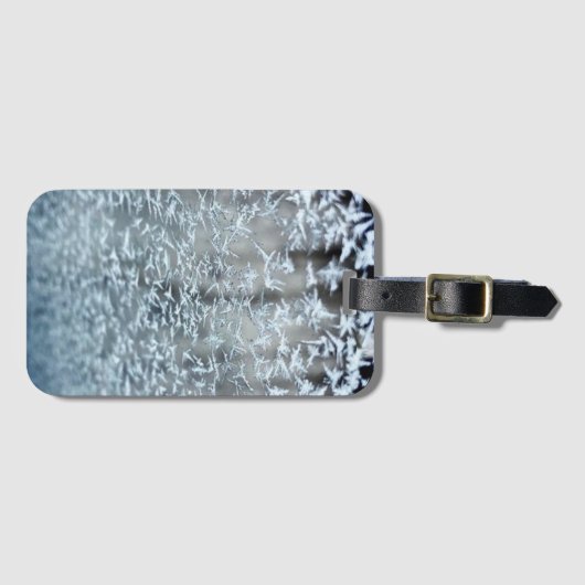 Winter Icicles Gepäckanhänger (Vorderseite (Horizontal))