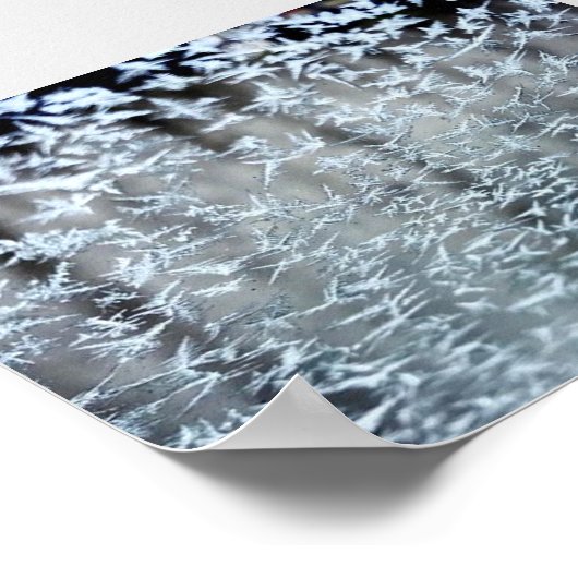 Winter Icicles Poster (Ecke)