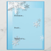 Winter Icy Snowflakes Event Flyer (Hinten)