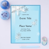 Winter Icy Snowflakes Event Flyer (Einzeln)