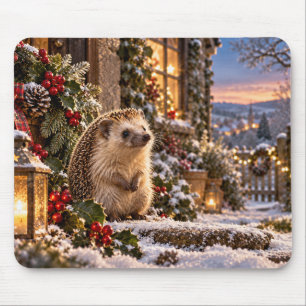 Winter-Igel-Design Mousepad