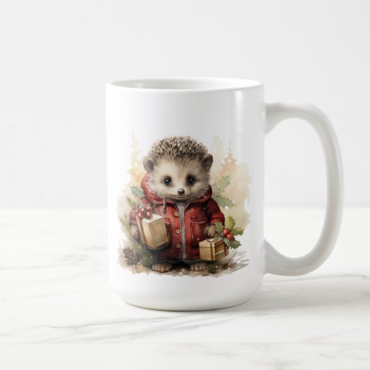 Winter Igel Tasse (Rechts)