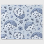 Winter Igel Wrapper Geschenkpapier (Flach)