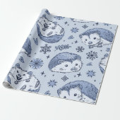 Winter Igel Wrapper Geschenkpapier (Ungerollt)