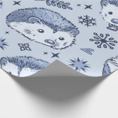 Winter Igel Wrapper Geschenkpapier (Ecke)