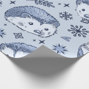 Winter Igel Wrapper Geschenkpapier