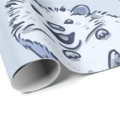 Winter Igel Wrapper Geschenkpapier (Rolleneckpunkt)