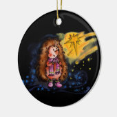 Winter-Igels-Verzierung Keramikornament (Links)