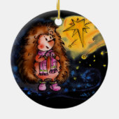 Winter-Igels-Verzierung Keramikornament (Hinten)