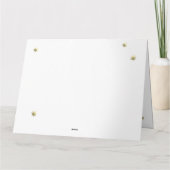 Winter-Illustration Fox und Kaninchen Weihnachten Karte (Rückseite)