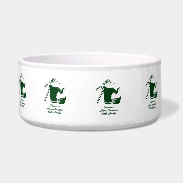 Winter illustration pet napf (Links)