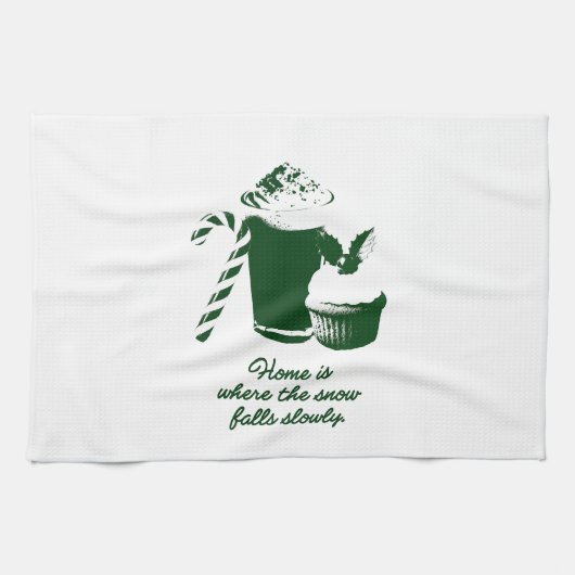 Winter illustration Towel Geschirrtuch (Horizontal)