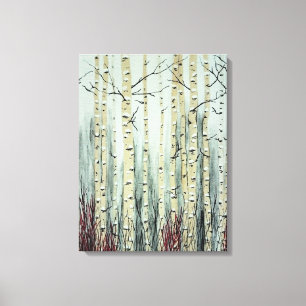Winter im Aspen Grove Leinwanddruck
