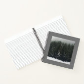 Winter im Bergwald Notizblock (Innenseite)