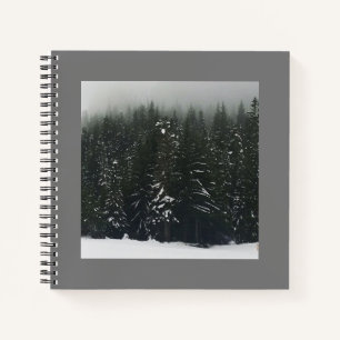 Winter im Bergwald Notizblock
