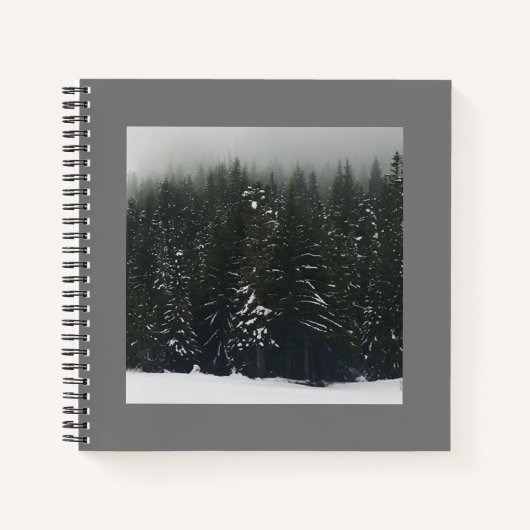 Winter im Bergwald Notizblock (Vorderseite)