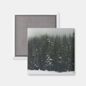Winter im Bergwald, Oregon Magnet (Vorderseite/Rückseite)