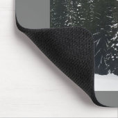 Winter im Bergwald, Oregon Mousepad (Ecke)