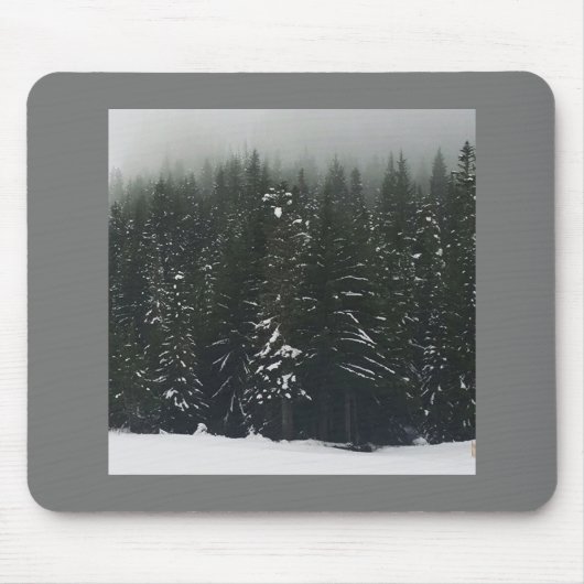 Winter im Bergwald, Oregon Mousepad (Vorne)