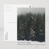 Winter im Bergwald, Oregon Postkarte (Vorne/Hinten)