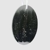 Winter im Bergwald Ornament (Vorderseite)