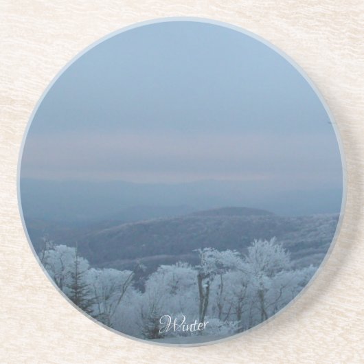 Winter im Blauen Ridge-Gebirge Getränkeuntersetzer (Vorne)