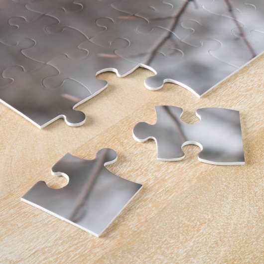 Winter im Central Park Lake New York City Skyline Puzzle (Seite)