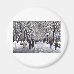 Winter im Central Park NYC Magnet