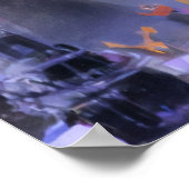 Winter im coolen Wald | AI Art Poster (Ecke)