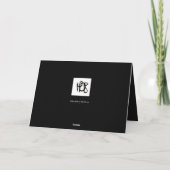 Winter im Dorffronttext Feiertagskarte (Rückseite)