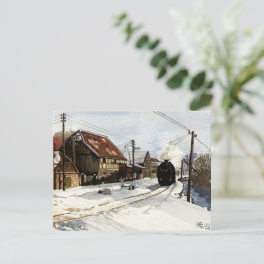 Winter im Harz Postkarte (Stehend Vorderseite)