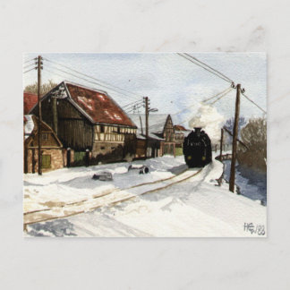 Winter im Harz Postkarte