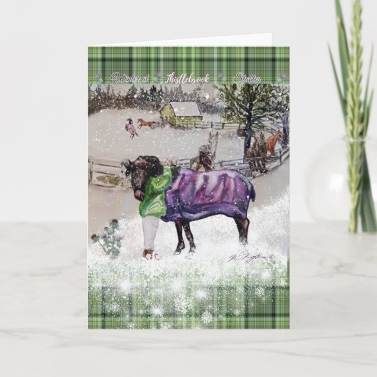 Winter im Inneren leer Einladung (Vorderseite)