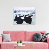 Winter im Kloster Leinwanddruck (Insitu (Wohnzimmer))