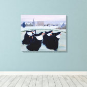 Winter im Kloster Leinwanddruck (Insitu (Holzboden))