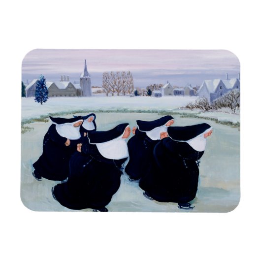Winter im Kloster Magnet (Horizontal)