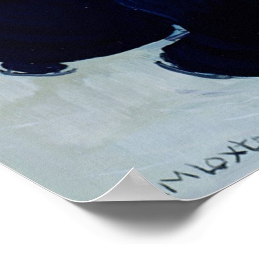 Winter im Kloster Poster (Ecke)