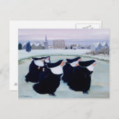 Winter im Kloster Postkarte (Vorne/Hinten)