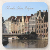 Winter im Kornlei in Gent, Belgien Getränkeuntersetzer (Vorderseite)