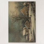 Winter im Land: ein kalter Morgen Puzzle (Vertikal)