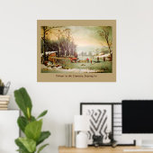 Winter im Land, Eisposter holen Poster (Heimbüro)