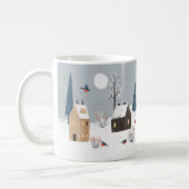 Winter im Land mit Tasse von Hirsch, Fox und Vögel (Links)