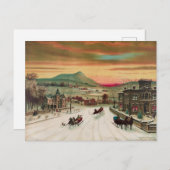 Winter im Land Postkarte (Vorne/Hinten)