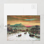 Winter im Land Postkarte (Vorne/Hinten)