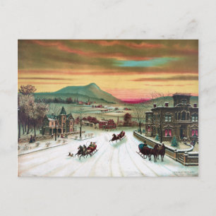 Winter im Land Postkarte