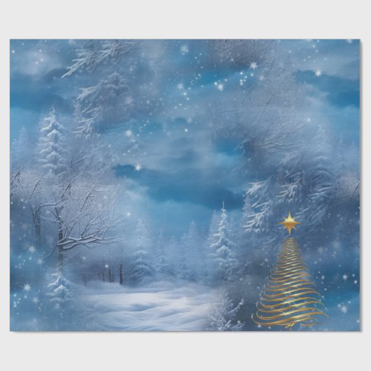 WINTER im magischen Wunderland Geschenkpapier (Flach)